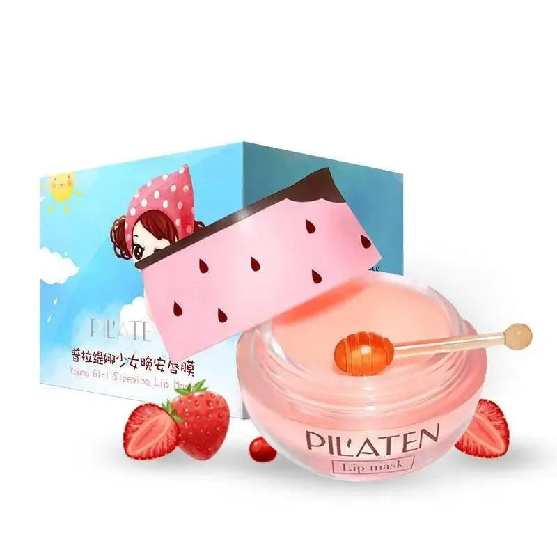 3pcs Hydrating Plumping Pink Vegan Lip Sleeping Mask