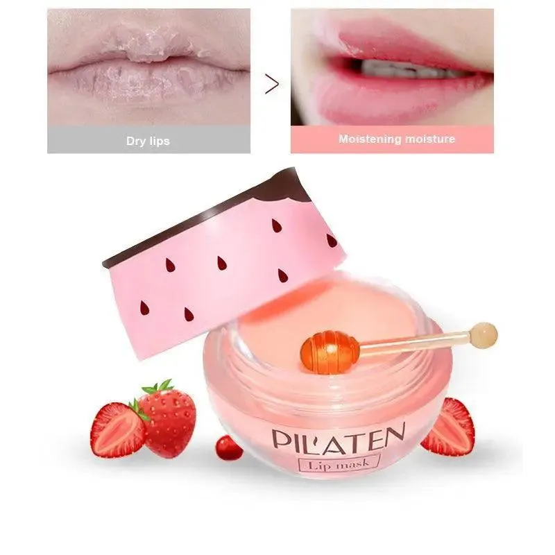 3pcs Hydrating Plumping Pink Vegan Lip Sleeping Mask