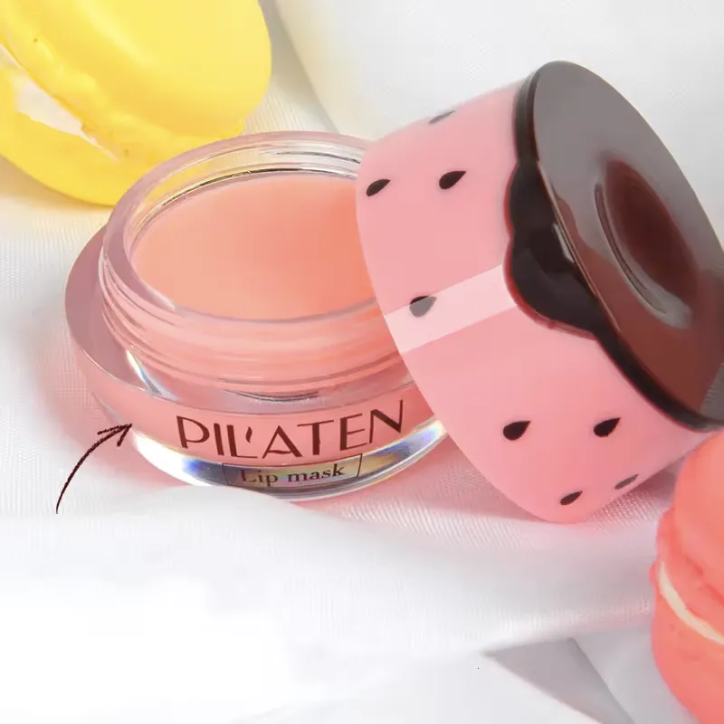 3pcs Hydrating Plumping Pink Vegan Lip Sleeping Mask