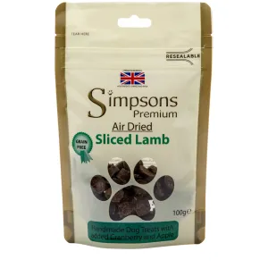 Air Dried Sliced Lamb Dog Treats 100g