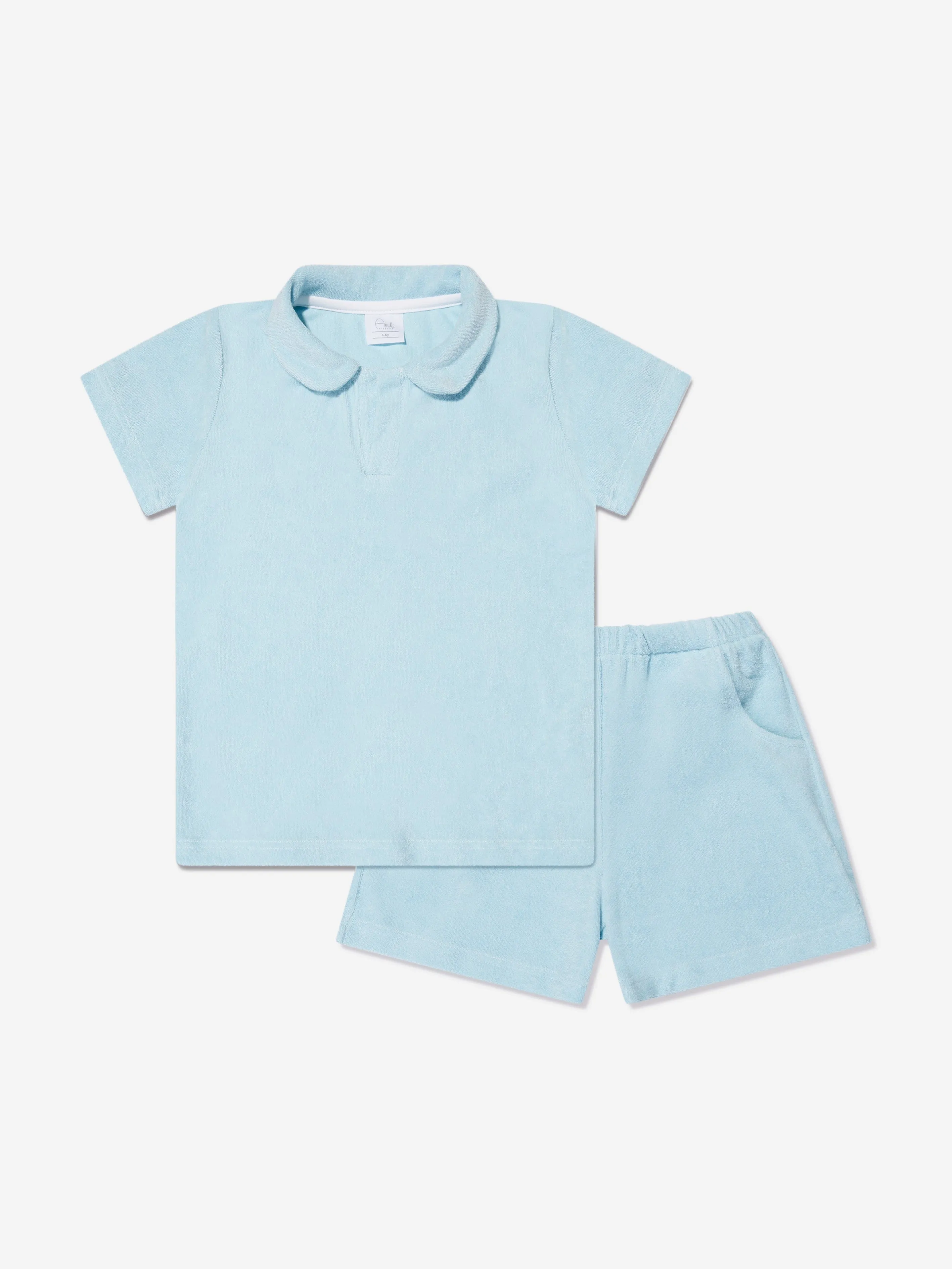 Amiki Children Boys Thomas Short Pyjama Set in Blue