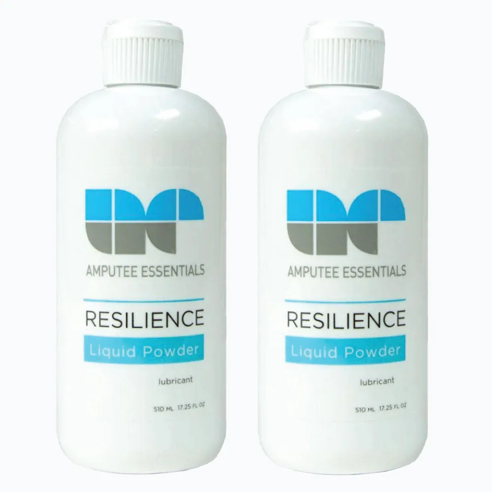 Amputee Essentials Resilience Liquid Powder, Lubricant, Anti-Friction and Chafing