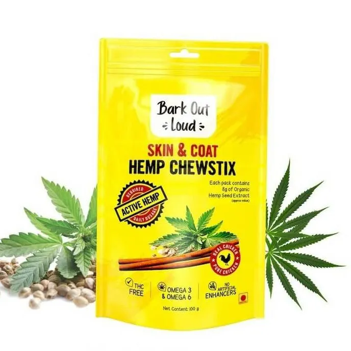 Bark Out Loud - Hemp Chewstix Skin &amp; Coat