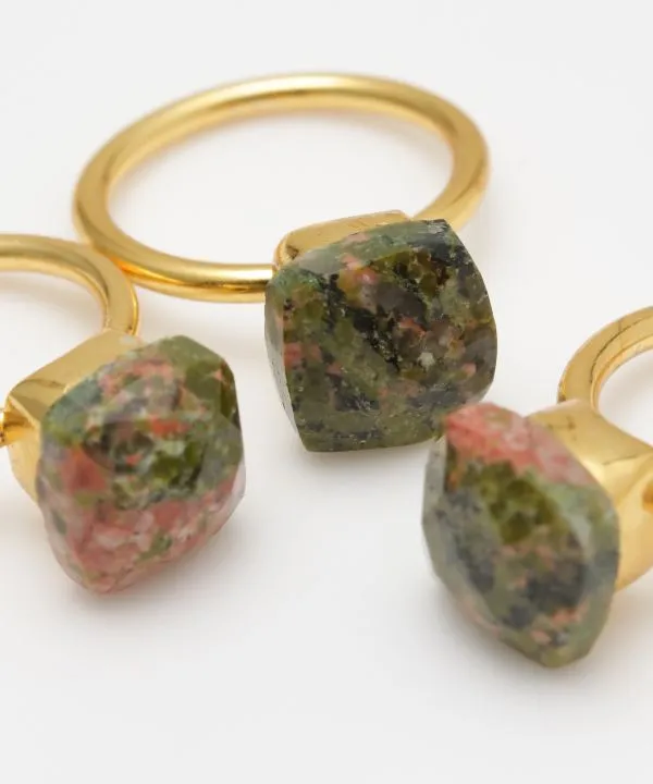 CATHEDRAL Unakite Ring