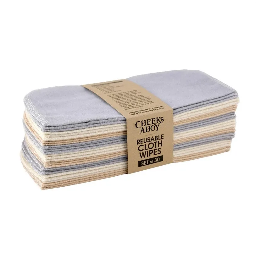 Cheeks Ahoy Reusable Cloth Wipes - Suave