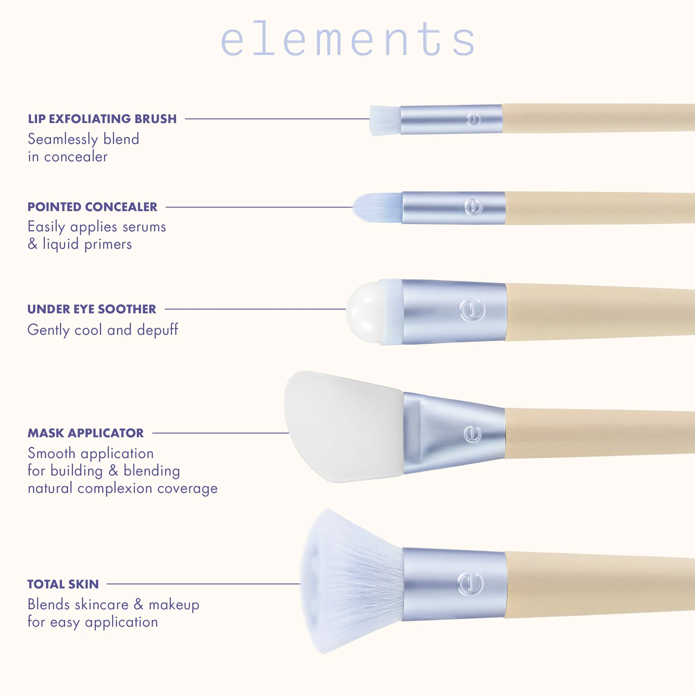 Elements Hydro-Glow Skincare Brush Kit