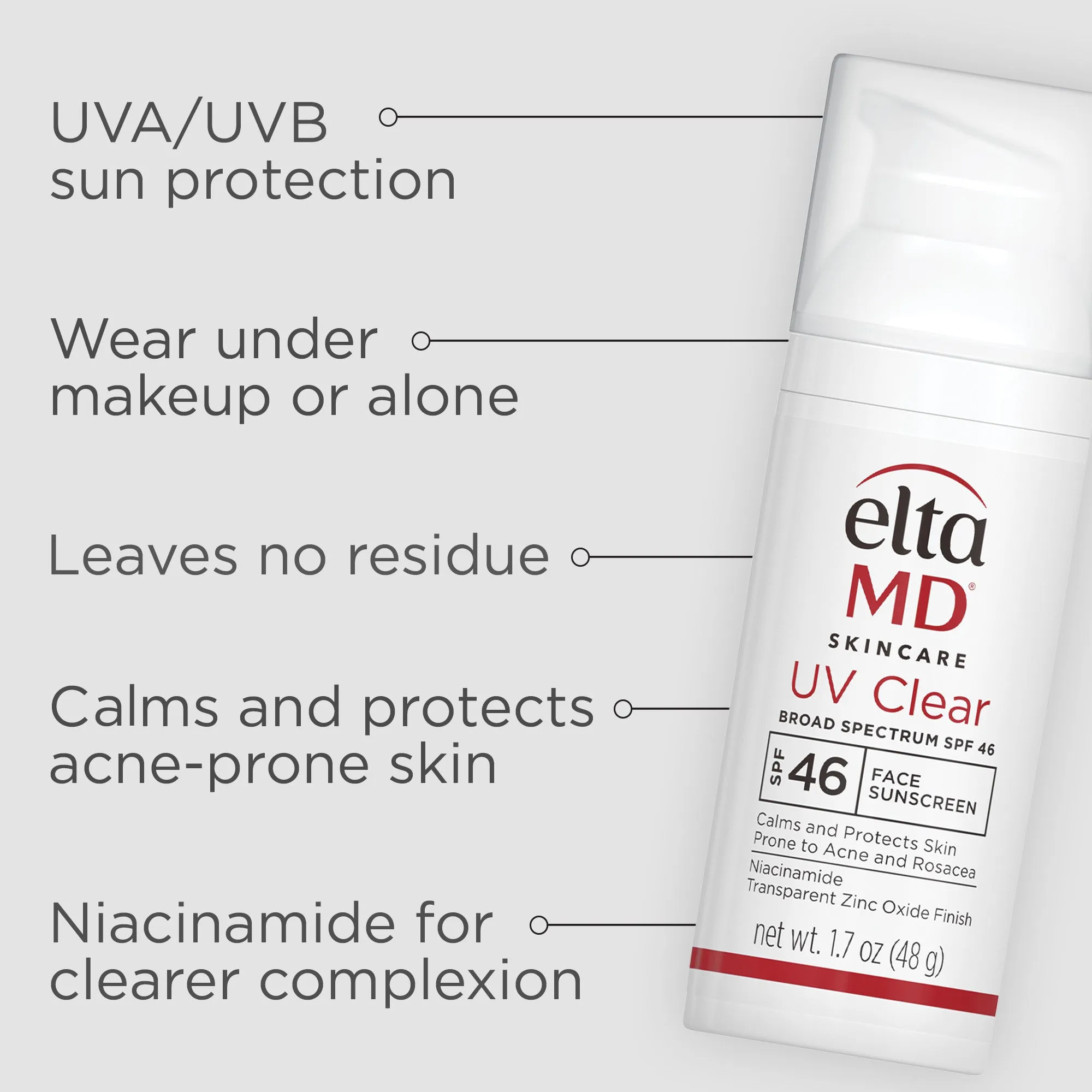 EltaMD UV Clear Untinted Broad-Spectrum SPF 46