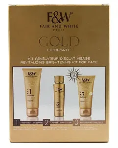 Fair & White Gold Ultimate Revitalizing Brightening Kit For Face