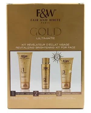 Fair & White Gold Ultimate Revitalizing Brightening Kit For Face