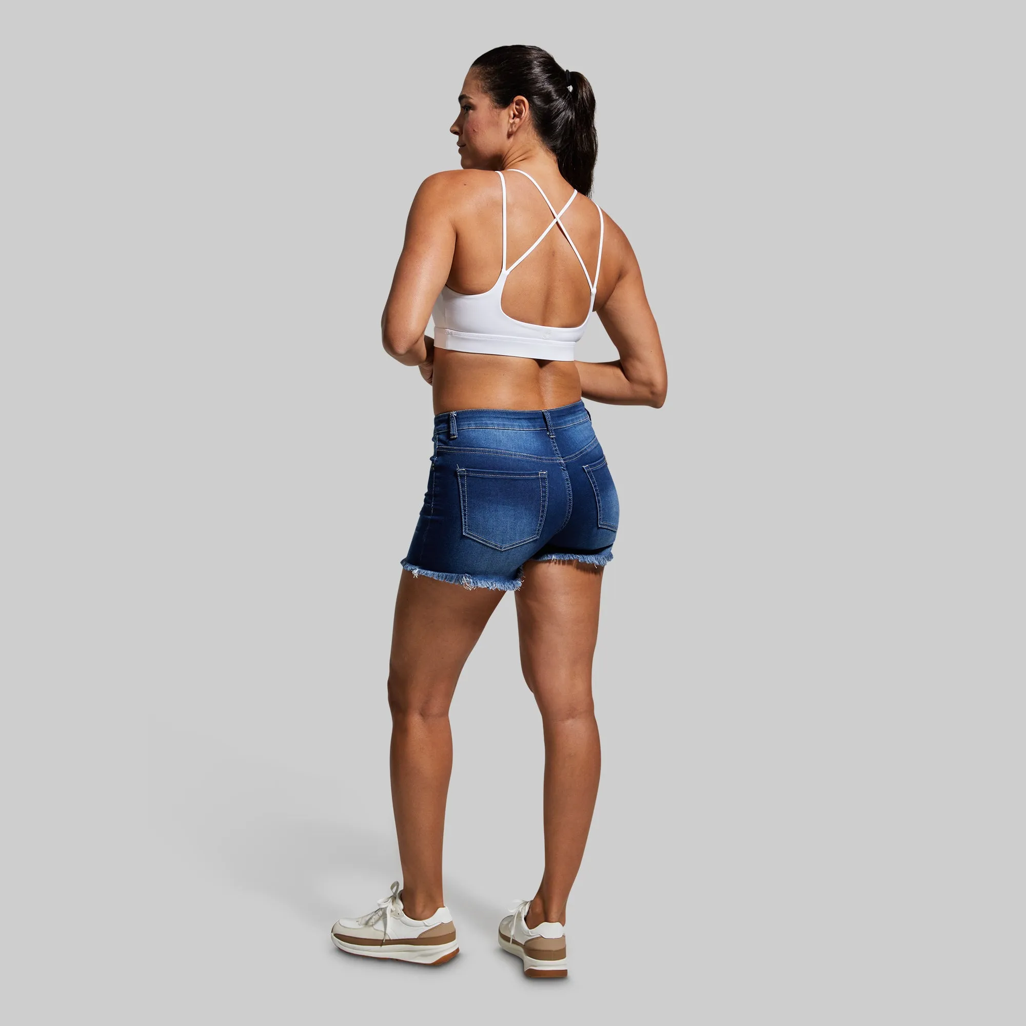 Flex Stretchy Jean Short (Dark Wash)