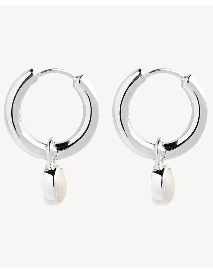 Heavenly Pearl Earrings Silver