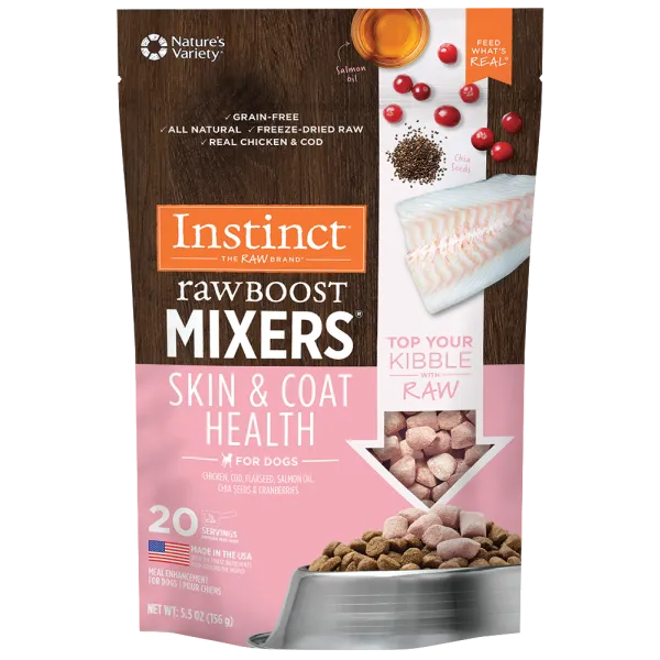 Instinct Dog Food Raw Boost Mixer Skin & Coat