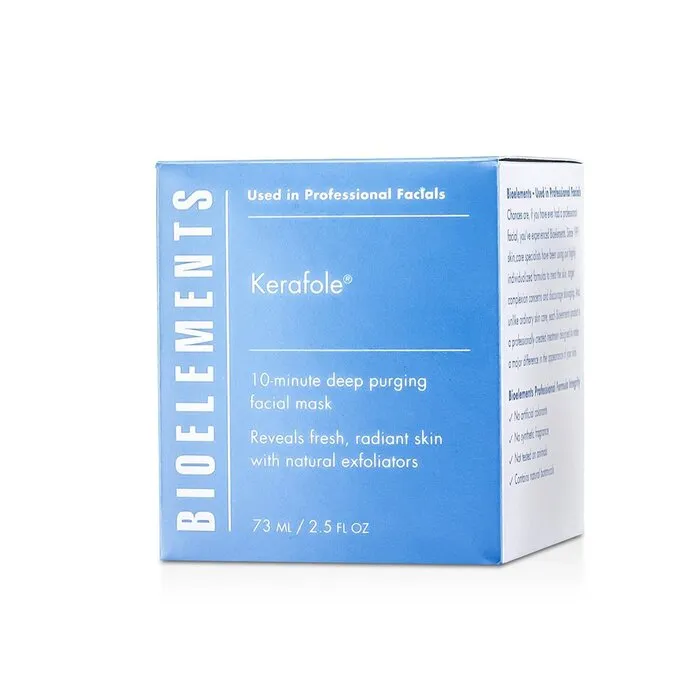 Kerafole - 10-minute Deep Purging Facial Mask - For All Skin Types, Except Sensitive - 73ml/2.5oz