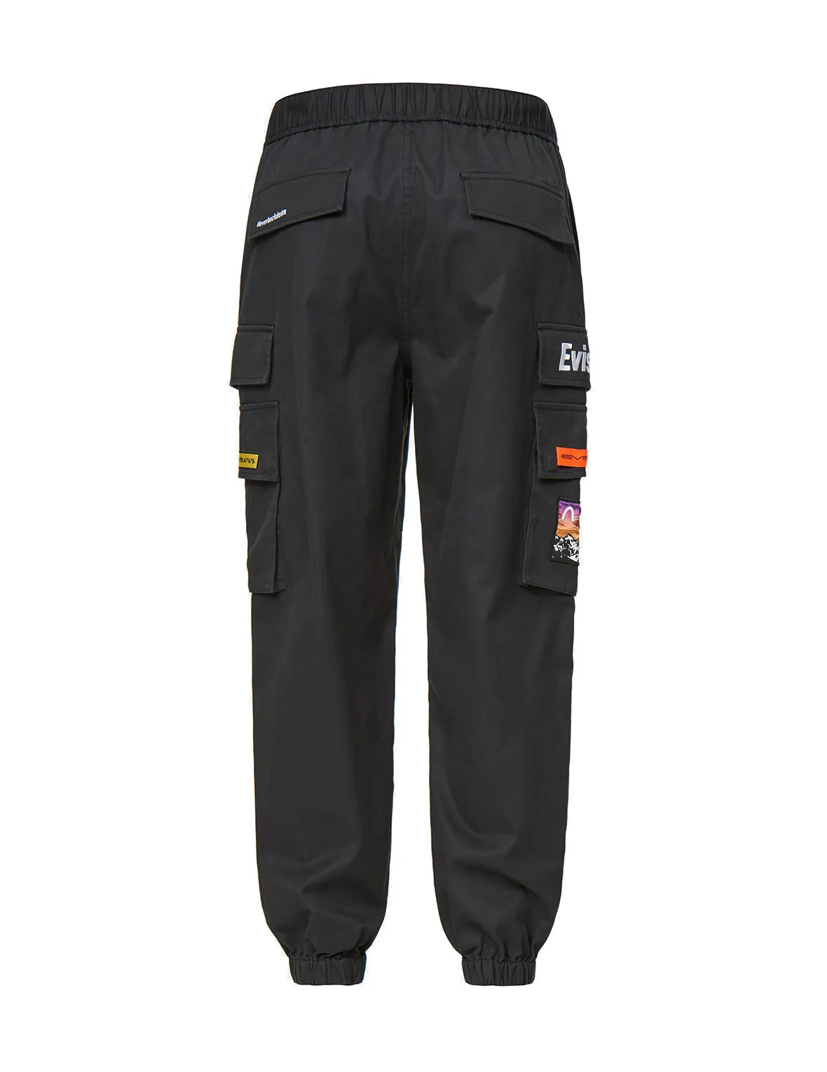 Logo and Seagull Embroidered Cargo Pants