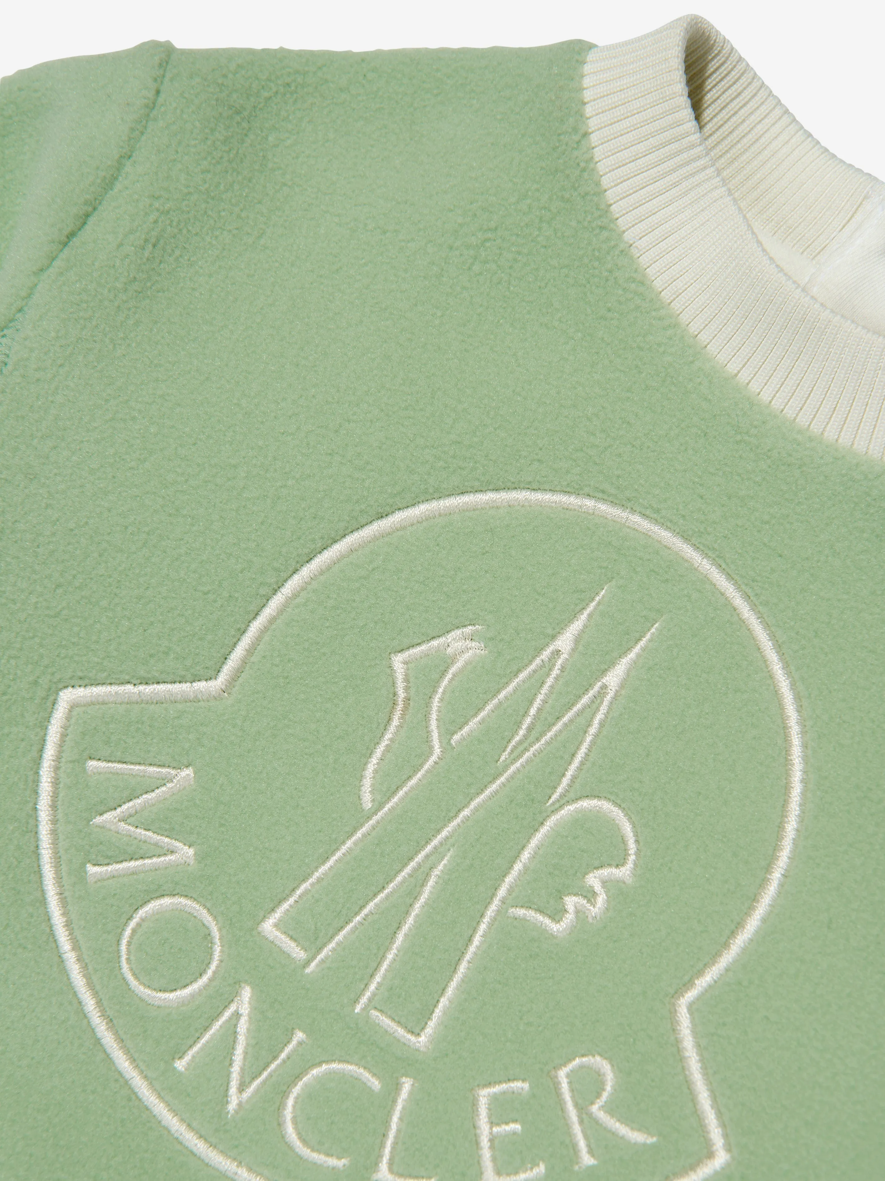 Moncler Enfant Baby Girls Logo Sweatshirt in Green