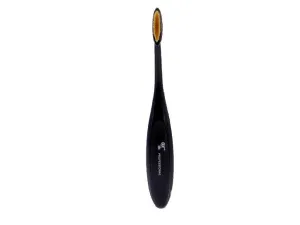 Or Bleu Curved Makeup Brush With Thin Head