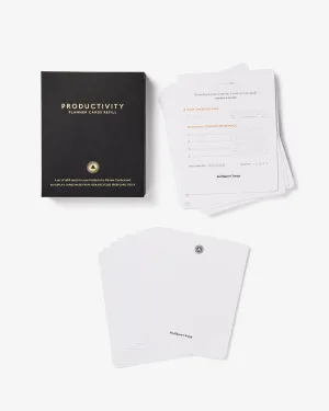 Productivity Planner Cards Refill Pack