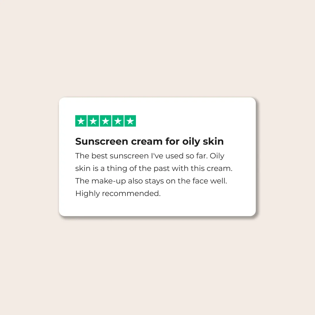 Sunscreen Cream for Oily Skin SPF 50 