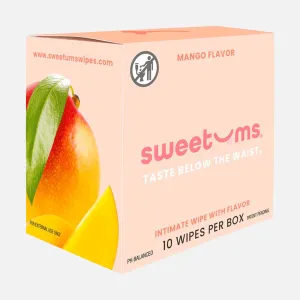 Sweetums Intimate Wipes Mango Flavor 10 - Pack