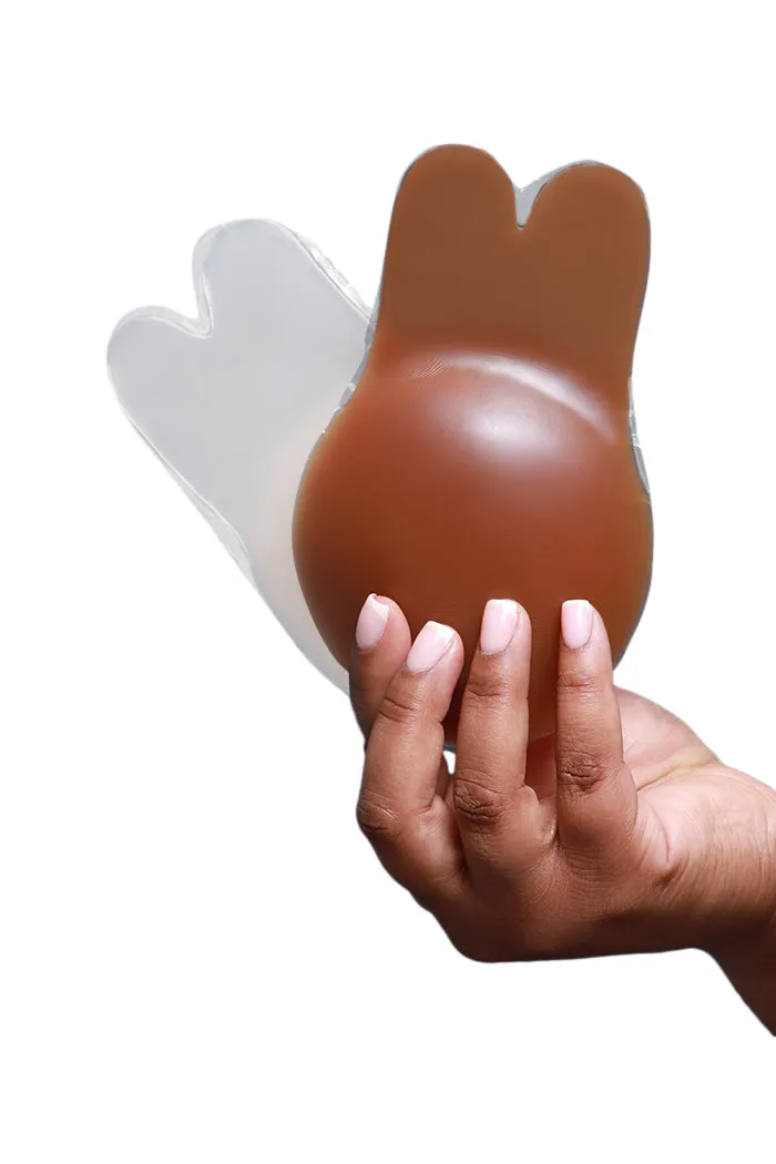 TA-TA Bunny Ear Silicone Nipple Cover - Brown