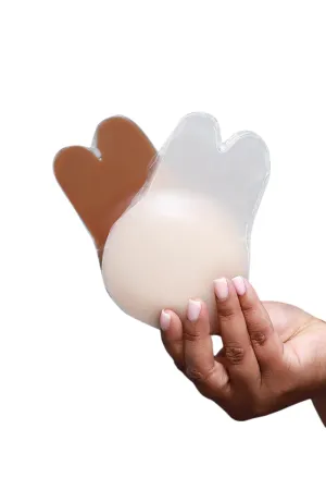 TA-TA Bunny Ear Silicone Nipple Cover - Nude