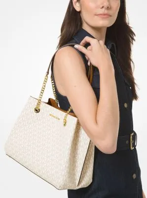 Teagan Large Logo  Shoulder Bag