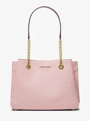 Teagan Large Logo  Shoulder Bag