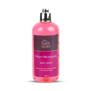 The Bath Store Plum Blossom Body Wash - 300ml |Cleans, Rejuvenates and Energies Skin | Treats skin Rashes | Reduces the effect of Pollution | Cruelty free & Preservative Free | suitable all Skin Type