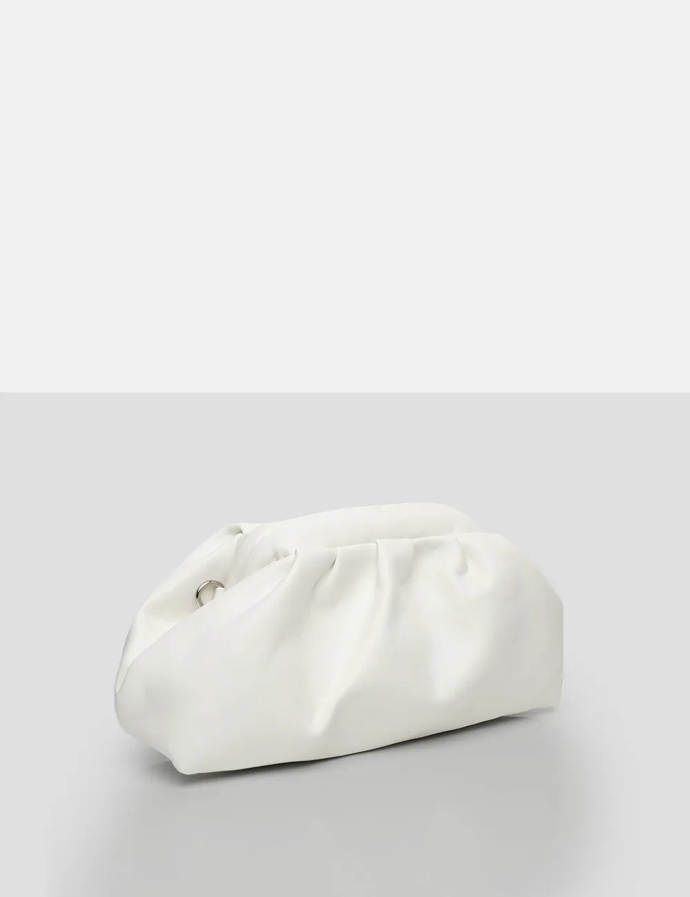 The Project Ecru Pu Clutch Bag