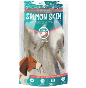 Tickled Pet Salmon Skin Dog Treats