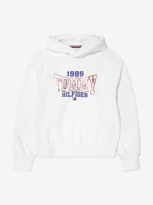 Tommy Hilfiger Girls 1985 Varsity Hoodie in White