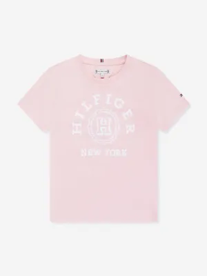 Tommy Hilfiger Girls Varsity T-Shirt in Pink