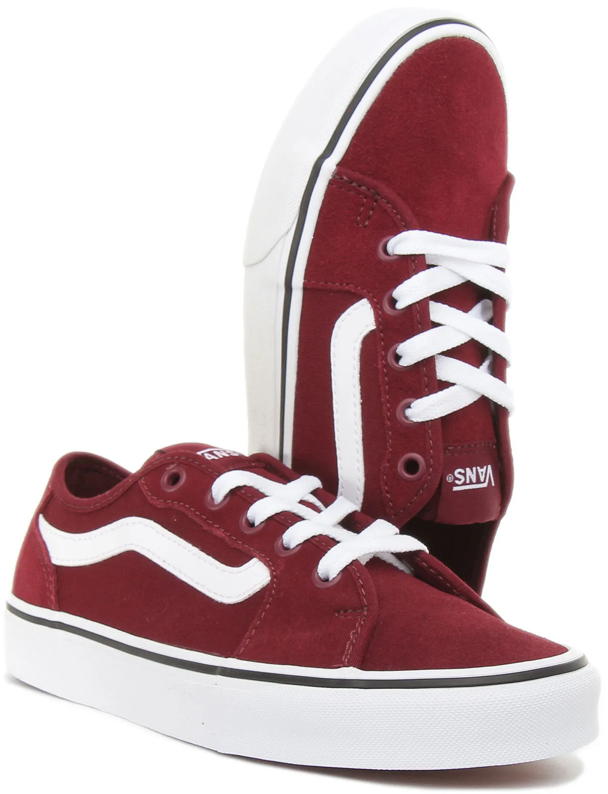 Vans Filmore Decon In Burgundy For Women