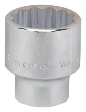 Vulcan MT-SM6038 Drive Socket, 38 mm Socket, 3/4 in Drive, 12-Point, Chrome Vanadium Steel, Chrome :EA: QUANTITY: 1