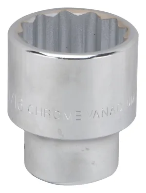 Vulcan MT-SS6050 Drive Socket, 1-9/16 in Socket, 3/4 in Drive, 12-Point, Chrome Vanadium Steel, Chrome :EA: QUANTITY: 1