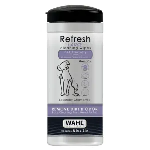 Wahl Dog Refresh Cleaning Wipes Lavender Chamomile