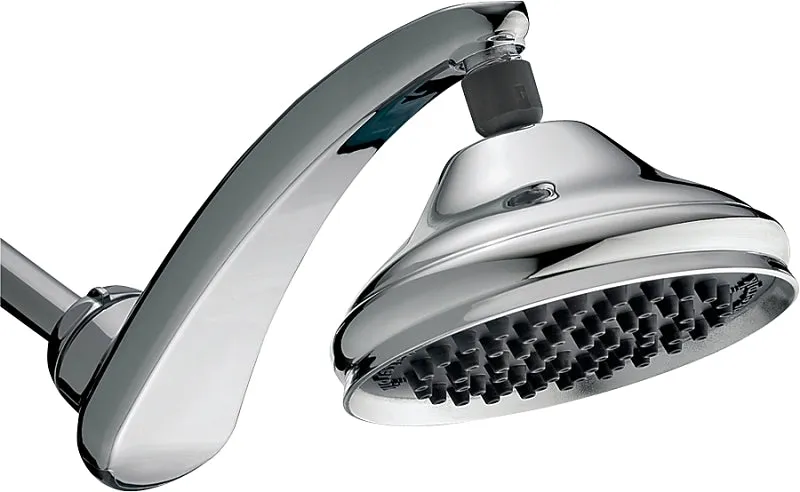 Waterpik RainFall  RPB-173E Shower Head, Round, 1.8 gpm, 1 -Spray Function, Chrome, 6 in Dia, 13 in L, 6 in W :EA: QUANTITY: 1